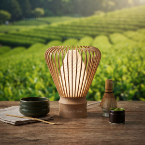 matcha chasen 3d printed bedside lamp – unique tea whisk design